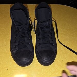 Classic Black High-Top Sneakers